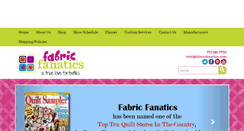 Desktop Screenshot of fabricfanatics.com